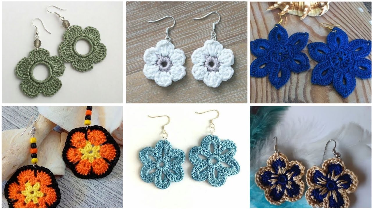 #shorts #youtubeshorts Crochet Thread Earrings Tutorial| CROCHET