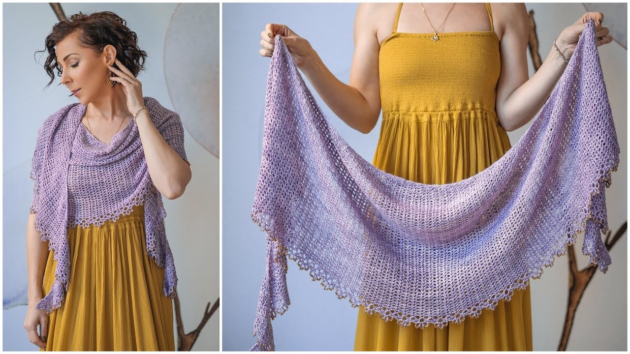 Step-by-Step: Learn How to Crochet This Easy, Beaded, Flower Inspired Shawl – Florescence!