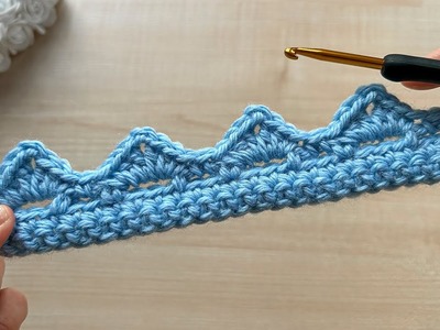 SUPER EASY Crochet Border for Beginners! ???? ???? Wonderful Crochet Edging for Blanket, Shawl and Scarf