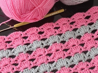 The most easy crochet for beginners✅️crochet baby blanket✅️baby cardigan design.crochet patterns