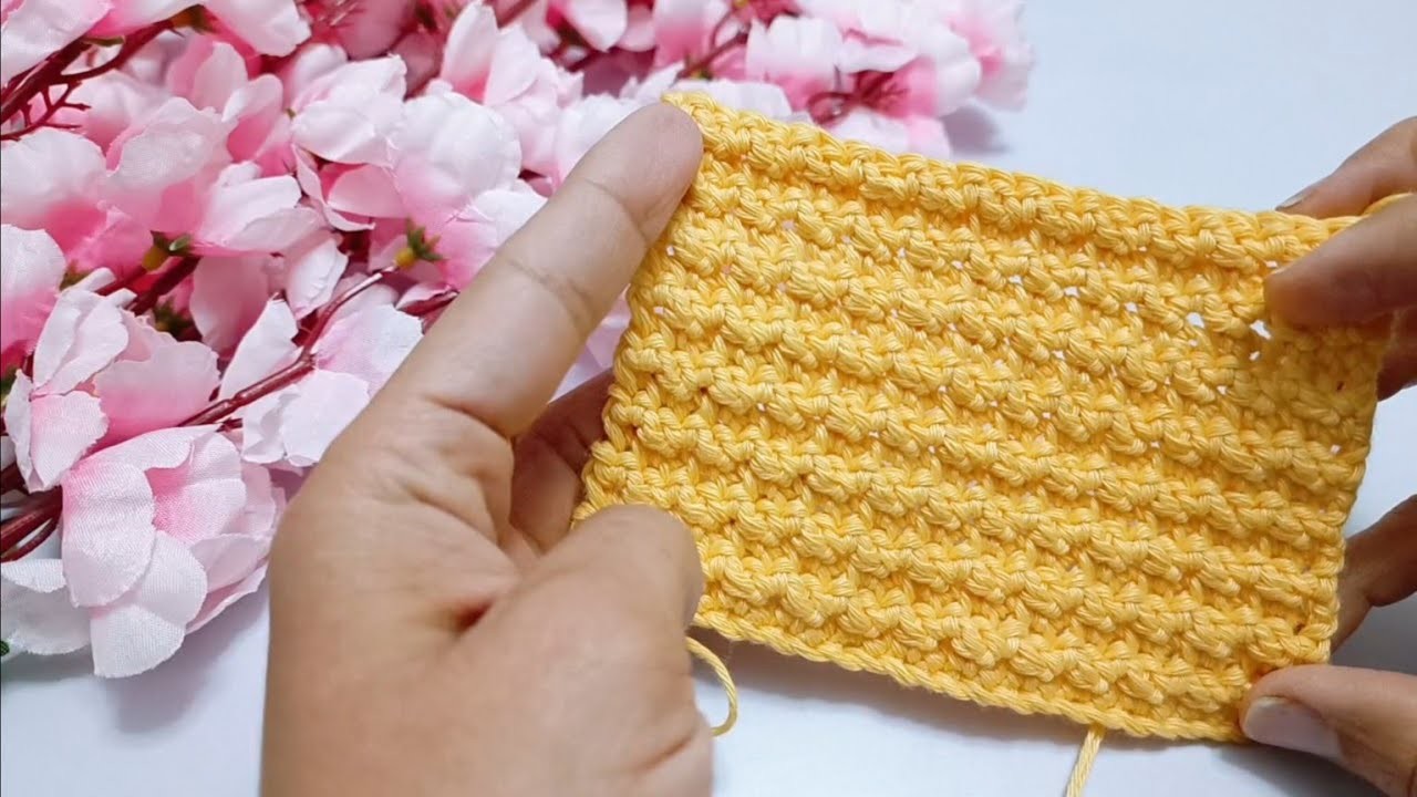 This crochet stitch is only in my channel. New Crochet Stitch.crochet patterns. beginners friendly