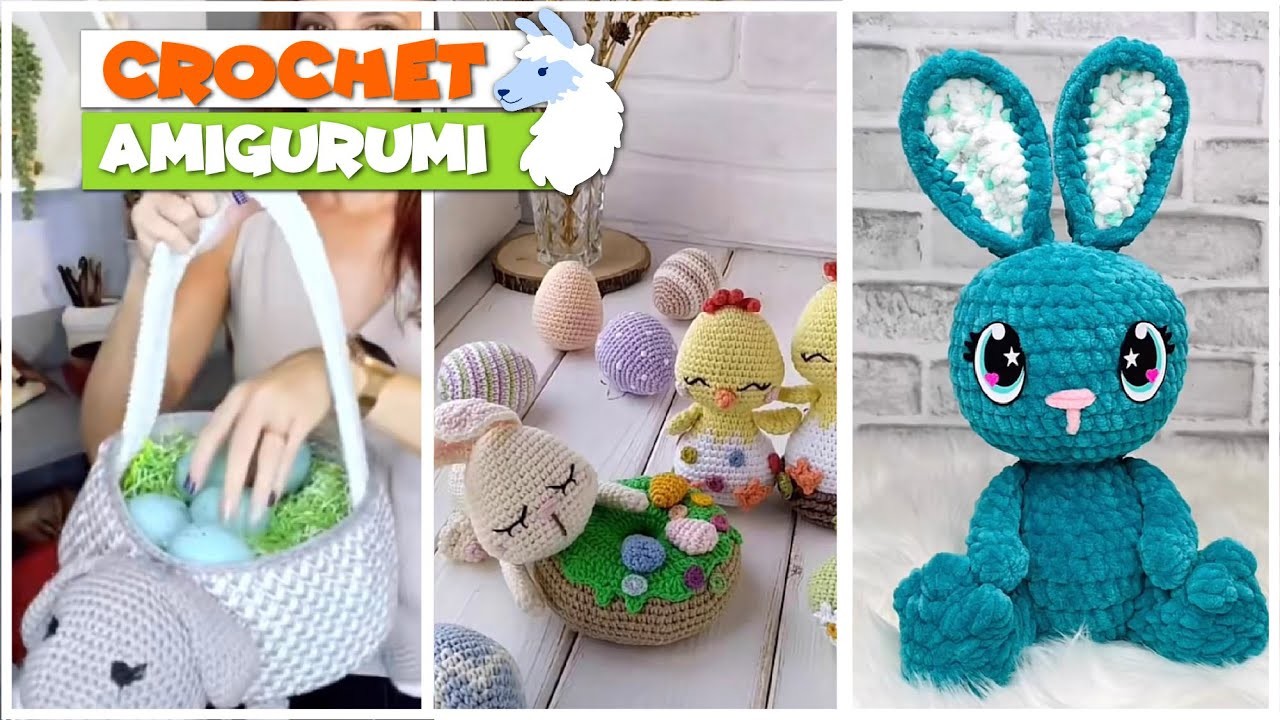 TikTok Crochet  Amigurumi EASTER DECORATION Ideas Compilation 173 | @blu_llama