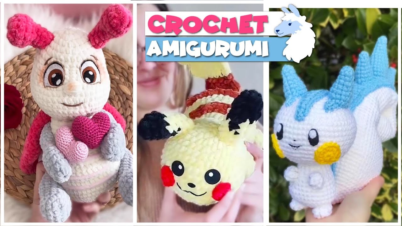 TikTok Crochet  Amigurumi PLUSHIES, Crochet Toys Compilation 163 | @blu_llama