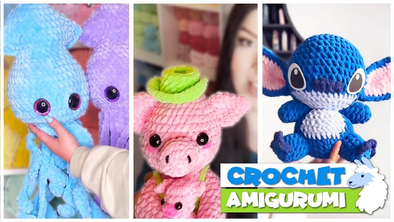 TikTok Crochet  Amigurumi ???? PLUSHIES ???? Crochet TOYS Compilation 170 | @blu_llama