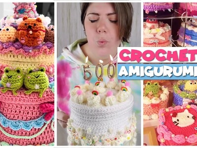 TikTok Crochet  Amigurumi ???? BIRTHDAY CAKE ???? Crochet Cakes Compilation 164 | @blu_llama