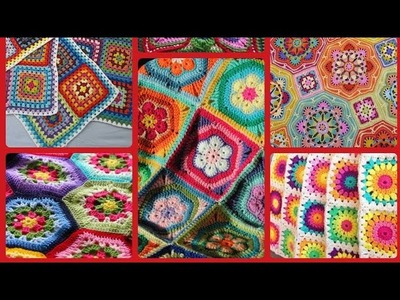Top 67+ Crochet patterns Ideas. qureshiyawork flowers and granny square and circle Crochet patterns
