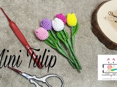 TULIP FLOWER mini tulip | #crochet #tulip | @annpedigancdc