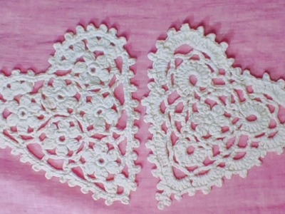 Valentines HOME Decor, Boho HEART lace CROCHET pattern. Part 1 #crochet #bohodecor #boho
