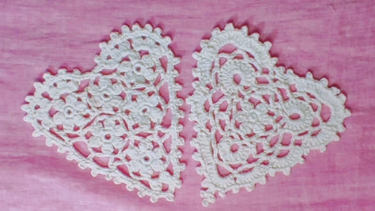 Valentines HOME Decor, Boho HEART lace CROCHET pattern. Part 1 #crochet #bohodecor #boho