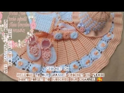 Very beautiful hand design crochet baby dress #crochet #youtubeshorts #babydress #shose