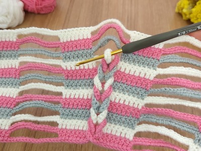 Wow!.????So Amazing!. Sell as Many as you can weave!????Easy Crochet gorgeous ivy Knitting baby blanket.