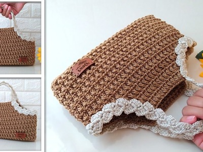 WOW!!!???? SUPER EASY CROCHET BAG WITH LATEST HANDLE MODELS