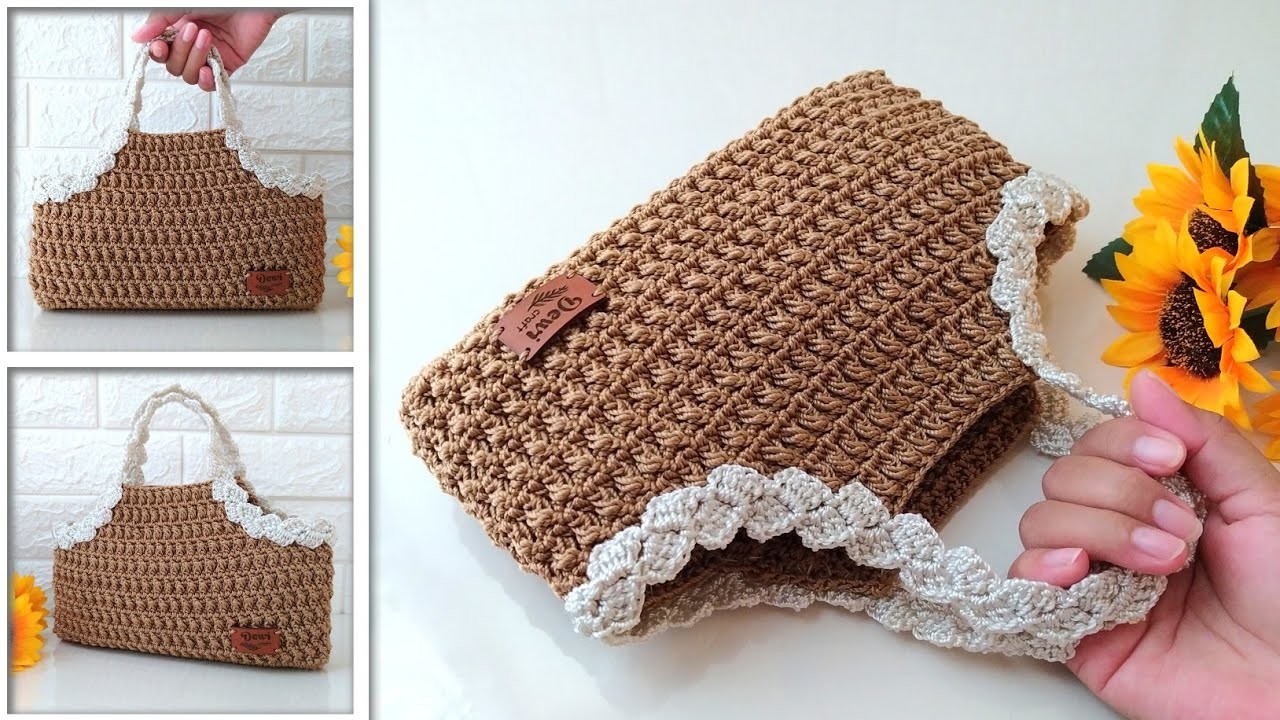 WOW!!!???? SUPER EASY CROCHET BAG WITH LATEST HANDLE MODELS