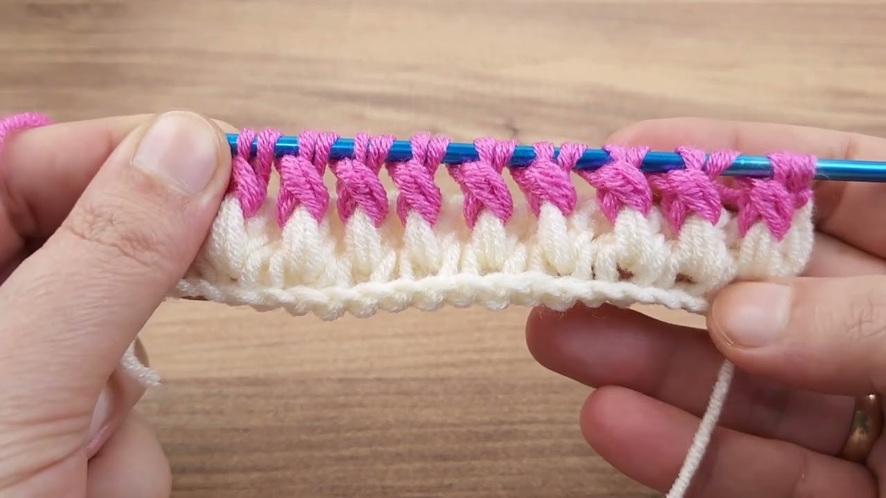 Wow very easy crochet herringbone pattern explanation #crochet #knitting