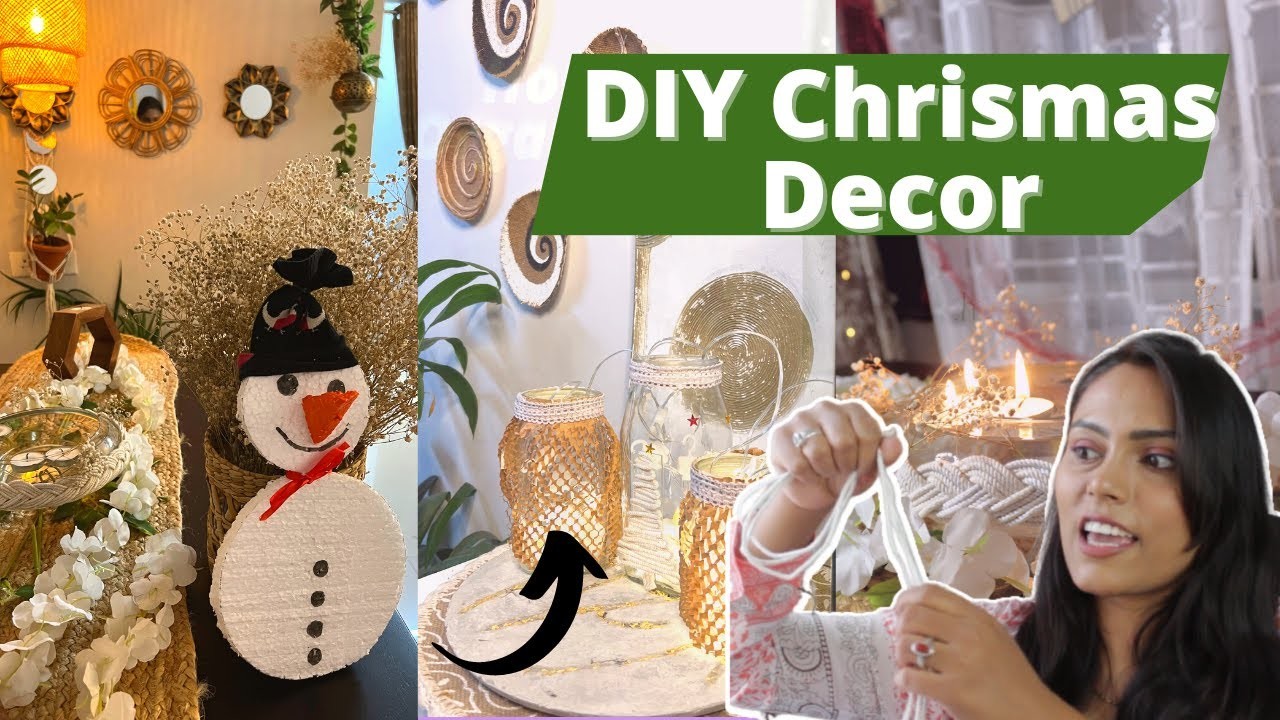 4 Easy Christmas Home Decoration Ideas | Amazing Christmas Decorations you can make In 5 Minutes