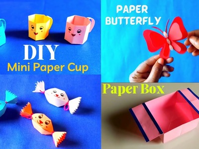 5 Minutes Paper Crafts Ideas. Do it Yourself DIY Crafts. Life Hack Paper Box.  Paper Butterfly