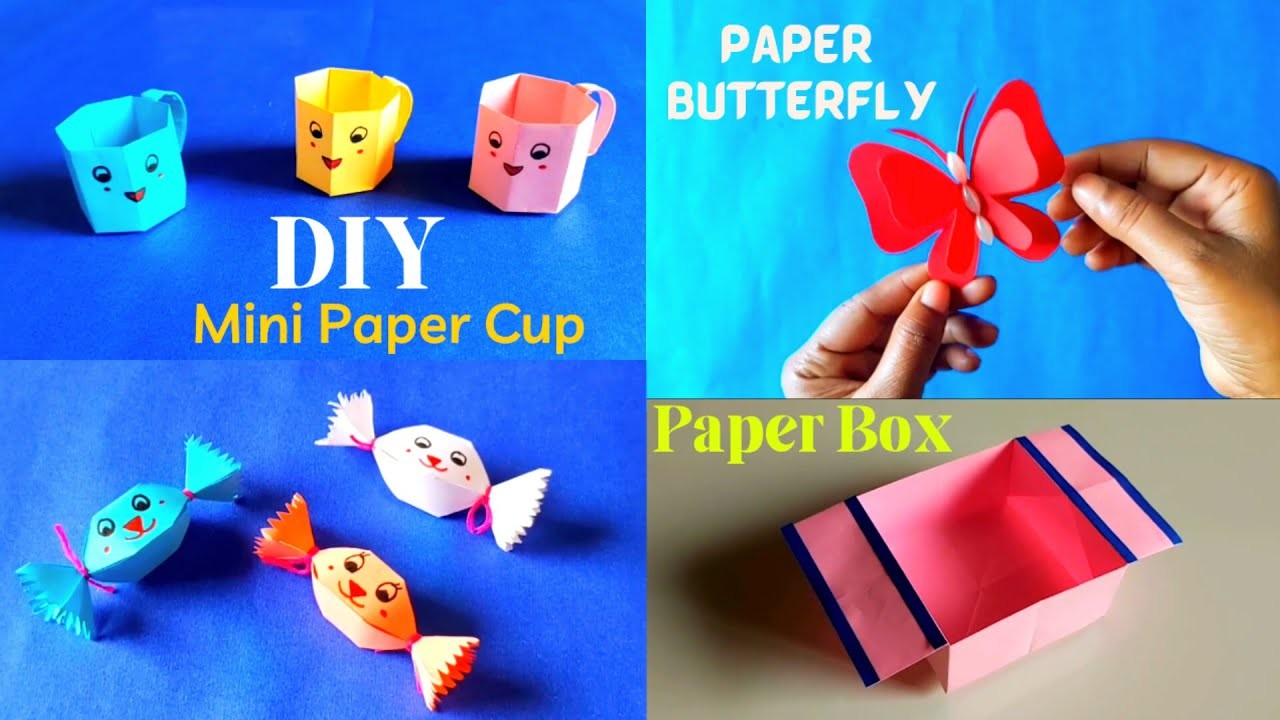 5 Minutes Paper Crafts Ideas. Do it Yourself DIY Crafts. Life Hack Paper Box.  Paper Butterfly