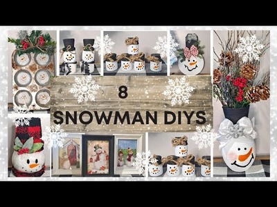 8 WINTER snowman ⛄️  DIY'S .