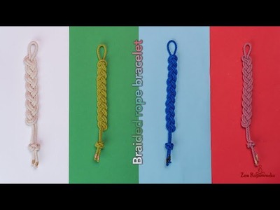 Braided rope bracelet