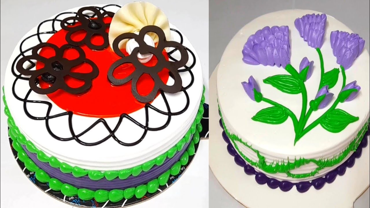 Cake Decorating Idea . Birthday Cake Design Tutorial At Home