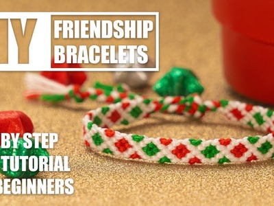 Christmas X Diamonds Friendship Bracelets Step by Step Tutorial | Easy Tutorial for Beginner