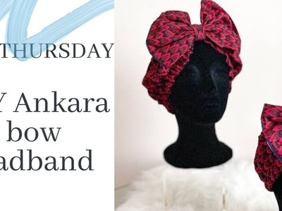 DIY Ankara Bow Headband | Requested video