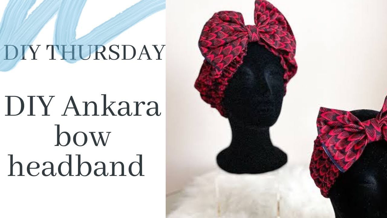 DIY Ankara Bow Headband | Requested video