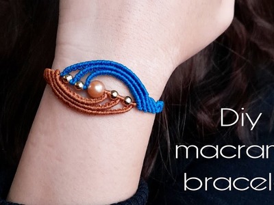 Diy bracelet|Teaching how to make a two-color bracelet with beads⤴