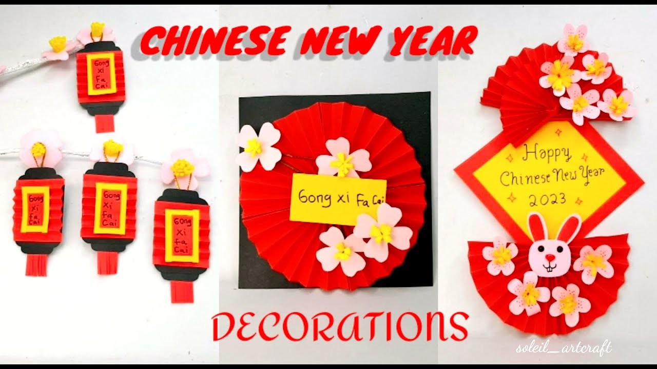 DIY DECORATIONS LUNAR CHINESE NEW YEAR 2023.CHINESE NEW YEAR DECORATION IDEAS.CHINESE NEW YEAR CRAFT
