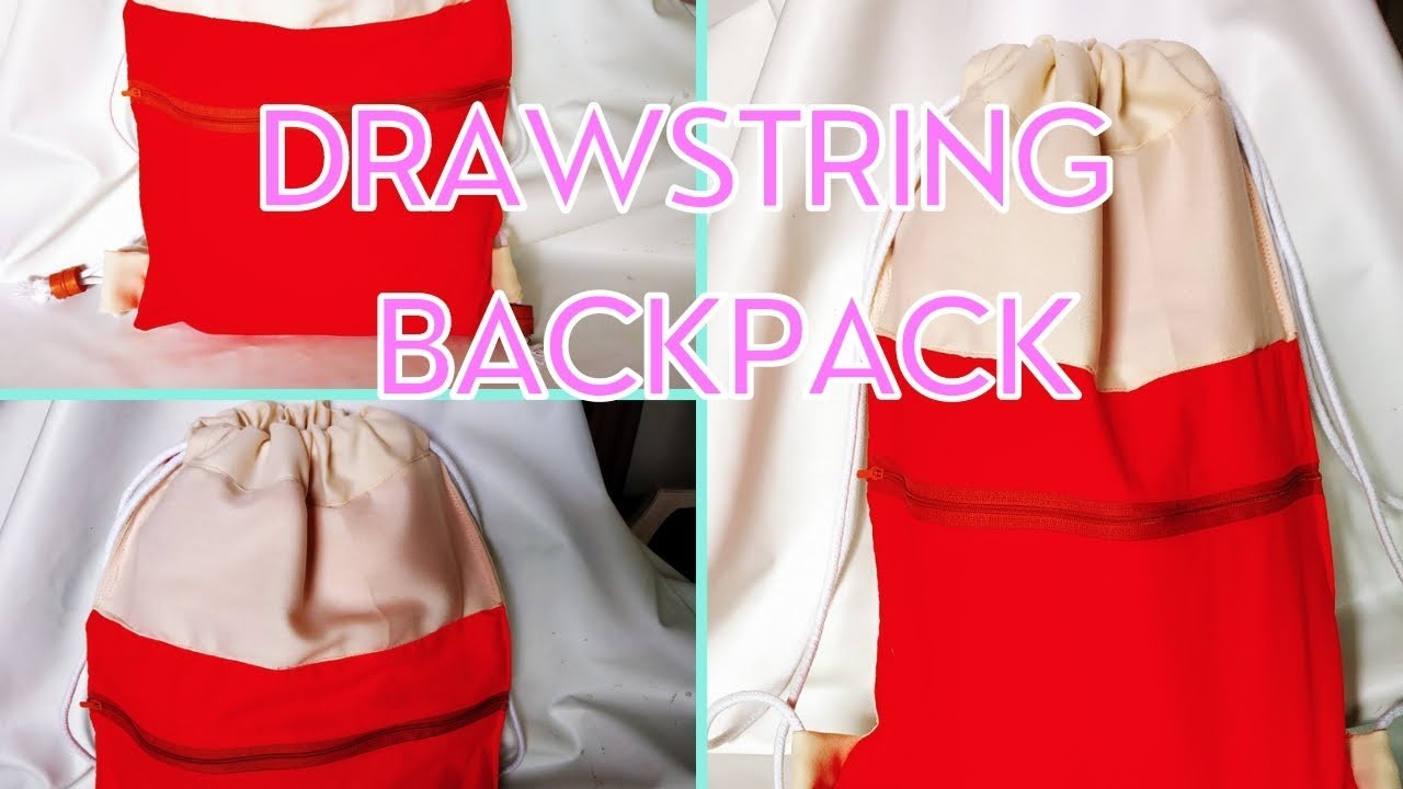 DIY  Drawstring Backpack| Stitch Magic