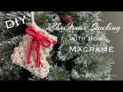 DIY Macrame Christmas Stocking