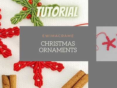 DIY Macrame Christmas tree ornaments