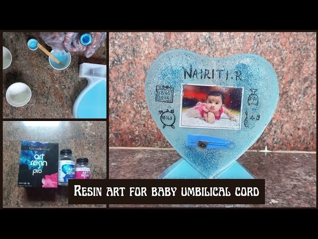 DIY Resin Photo Frame ||Preserve your baby umbilical cord and pregnancy memories ||#resinart #resin