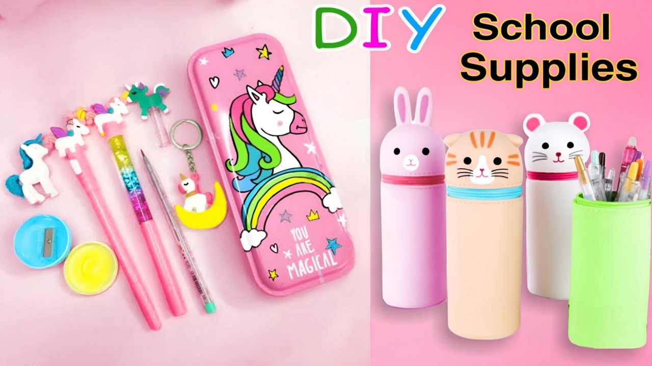 DIY School Supplies | Pen Holder | How To Make Pencil Box | Pencil Box. Pouch | Paper Craft