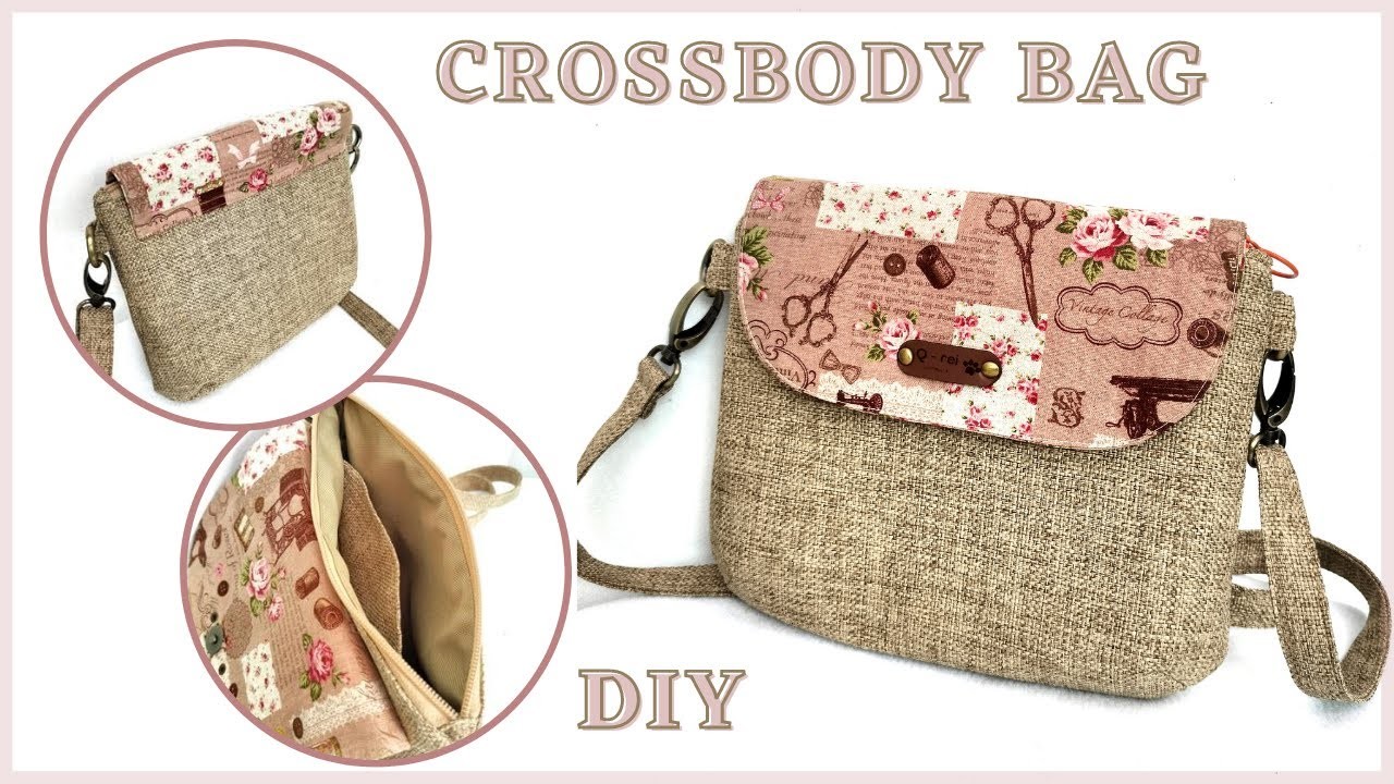 How To Make Crossbody Bag With Flap | How To Make a Flap Crossbody Bag