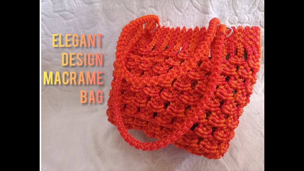 How to make NEW DESIGN MACRAME PATTERN BAG || Tutorial - Part 2 #magnificalcorecraft #mccraft