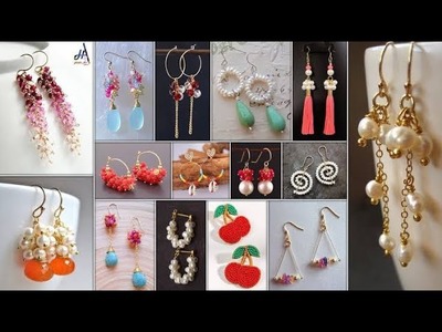 How to make party wear earrings At Home creative Handmade earrings