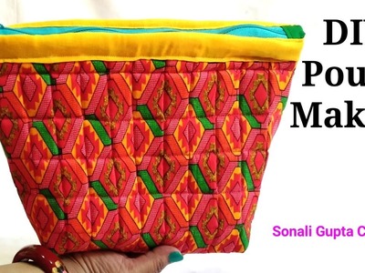 How To Make Pouch At Home.Bag Banane KaTarika.Makeup Organizer Ideas.Travel Bag