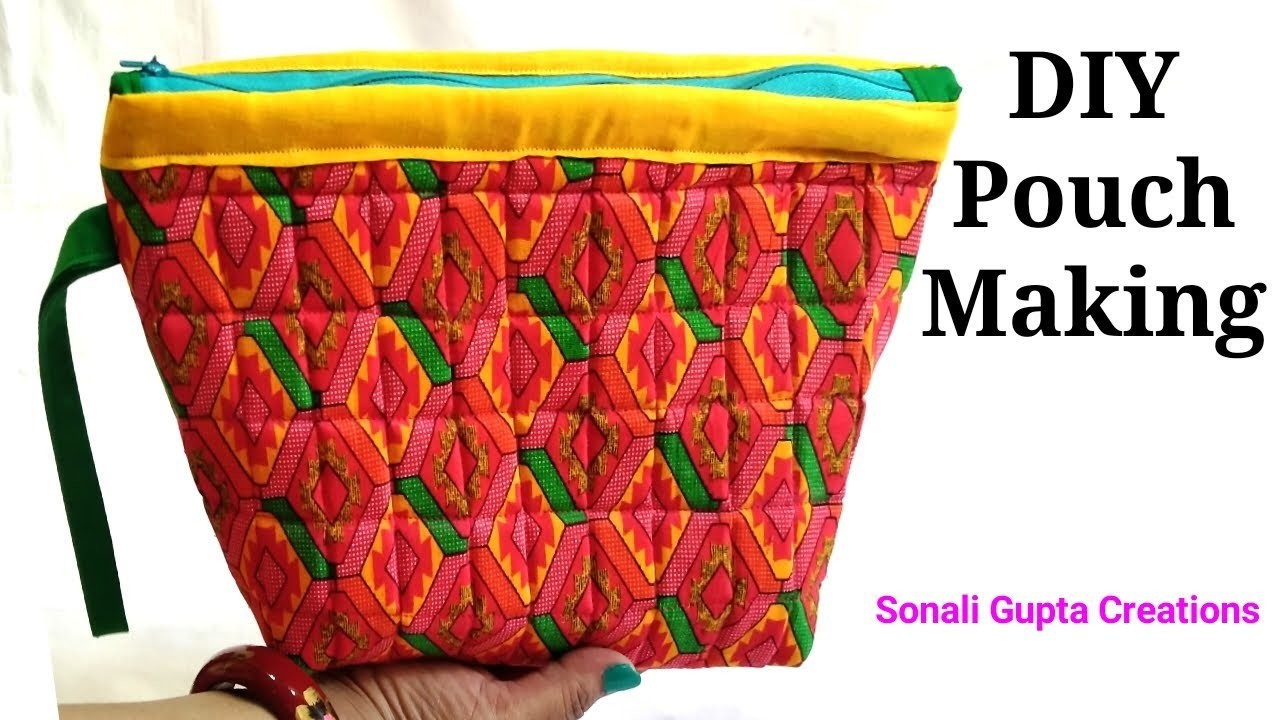 How To Make Pouch At Home.Bag Banane KaTarika.Makeup Organizer Ideas.Travel Bag