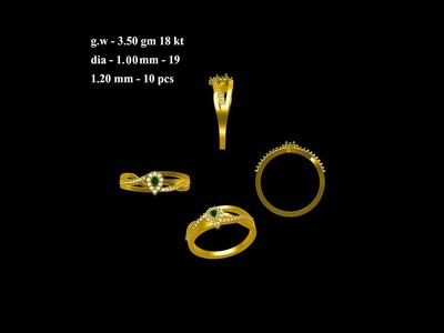 Learning jewelry cad designs .ring 1