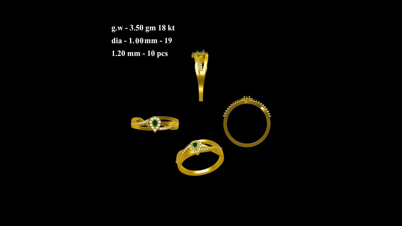 Learning jewelry cad designs .ring 1