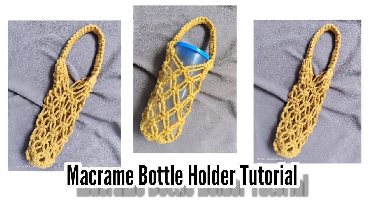 Macrame Bottle Holder Tutorial