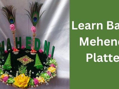 Mehendi Platter | Wedding gift decoration | Salsabila Academy | 2023(pt.1) #Mehendi#thalidecoration