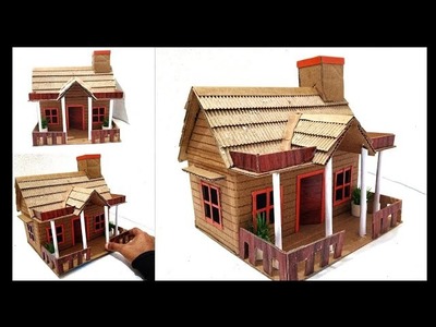 Miniature cardboard house #DIY