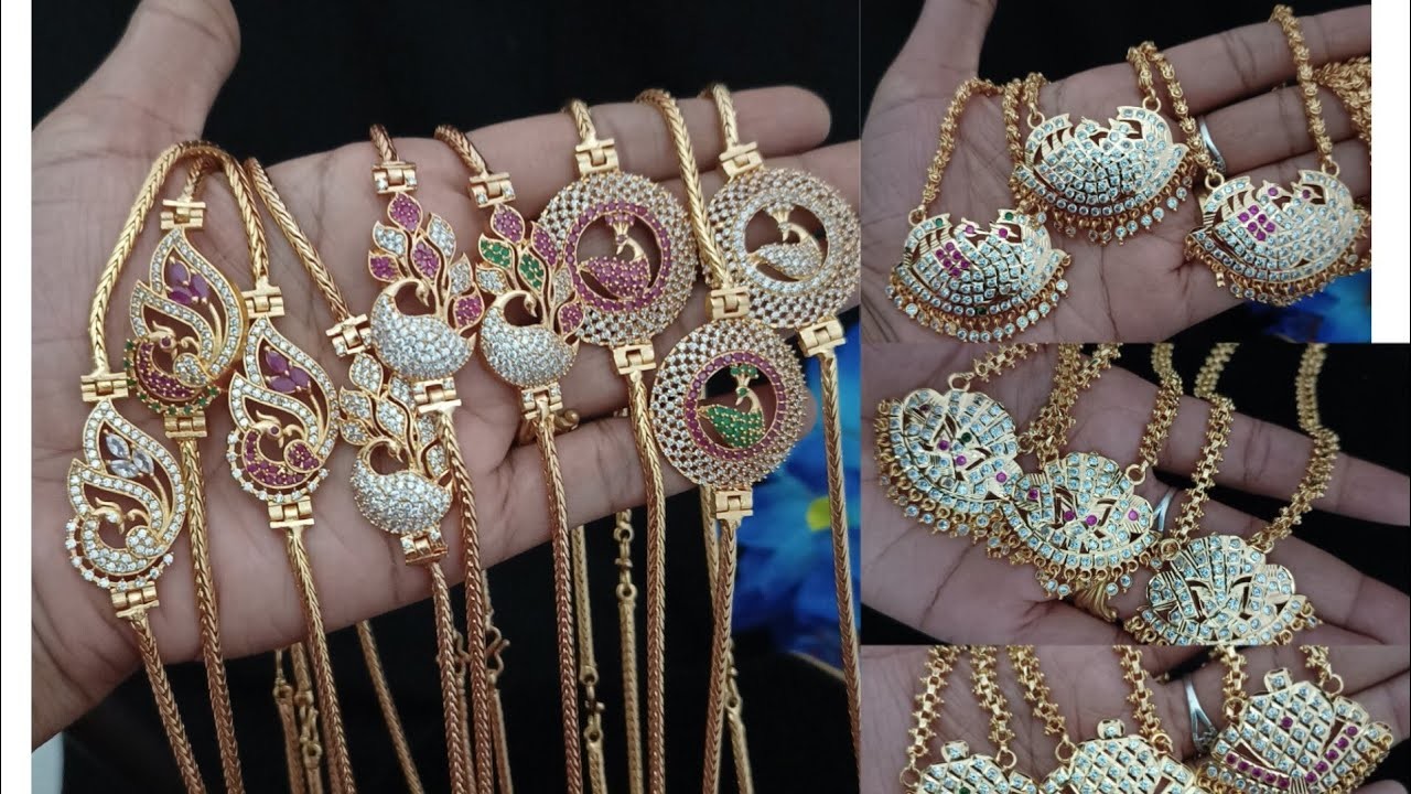 Mugappu chain collection and impon Attigai and impon doller chain collection