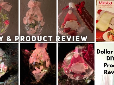 New Dollar Tree Holiday Crafts & Product Review