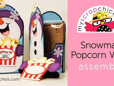 Snowman Popcorn Wrap Svg Tutorial MyScrapChick