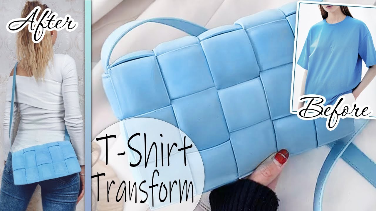 T SHIRT RECYCLE INTO AWESOME PURSE BAG ???? How to Make a Bag the same as in the Shop