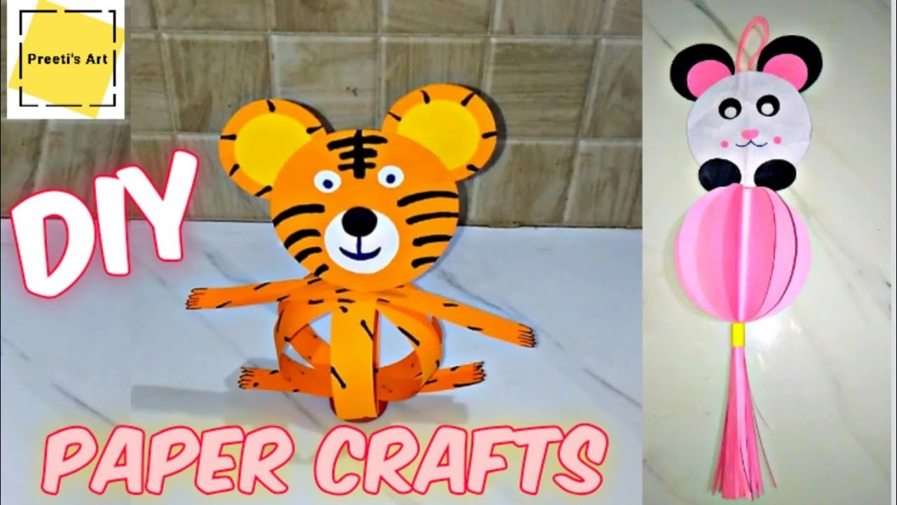 2 Awesome Paper Craft for Kids Room Decorating #craft #preetisart #paper craft #diy