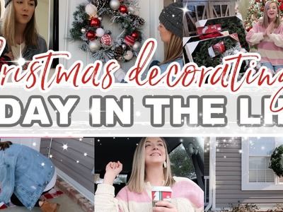 2022 CHRISTMAS DECORATING + DAY IN THE LIFE! | OUTDOOR CHRISTMAS DECOR! | Lauren Yarbrough